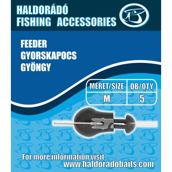 Haldorádó Feeder Quick Clamp Pearl (M) 9mm 5pcs