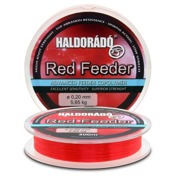 Haldorádó Red Feeder 0,30mm 300m Monofilament main line - Red