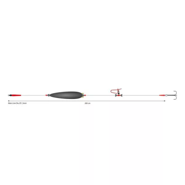 Mikado Catfish 200cm 2/0 Monofil Leader Line