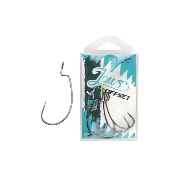 Mikado Jaws Offset 5/0 Eyed Barbed Offset Hook 10pcs