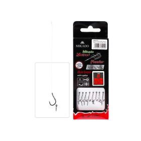   Mikado Method Feeder FC Bait-spiked 12 Eyed, Barbed Pre-tied Hook 8pcs