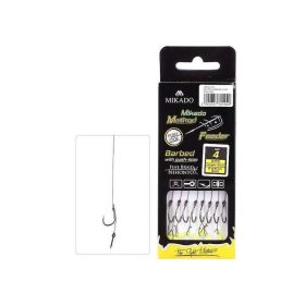   Mikado Method Feeder Xtra Strong Bait Spike 6 Eyed, Barbed Pre-tied Hook 8pcs