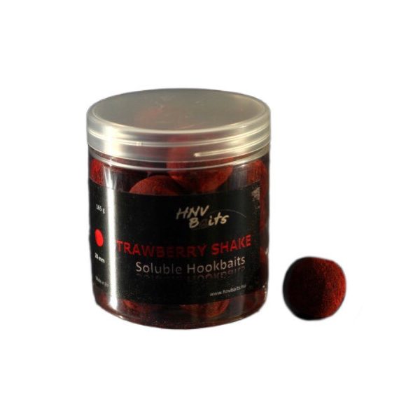 HNV Baits Strawberry Shake Soluble Hookbaits 24mm Soluble Hookbaits 165gr
