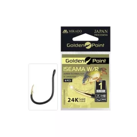 Mikado Iseama W/Ring 6 Eyed, Barbed Carp Hook 10 pcs