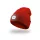 EnergoTeam Knitted Beanie with Rechargeable LED Lamp Red