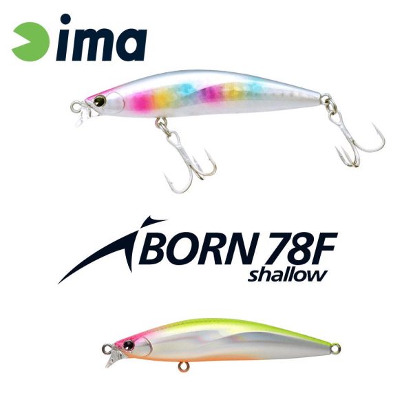 Ima iBorn 78F Shallow 7.8cm 8.5gr 012 Creamy Chart Wobbler