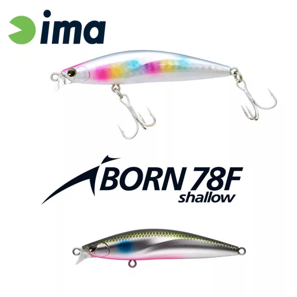 Ima iBorn 78F Shallow 7.8cm 8.5gr 013 Mat Mullet Wobbler