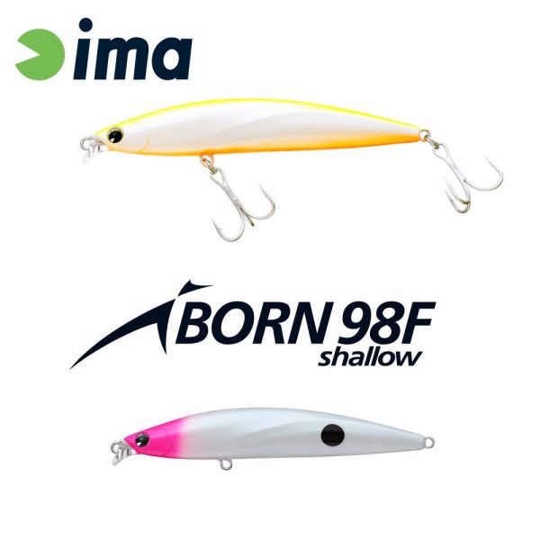 Ima iBorn 98F Shallow 9.8cm 13gr 020 PH Pearl Dot Wobbler