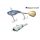 Major Craft Jigpara Spin 3,9cm 12gr #007 Zebra Glow artificial bait