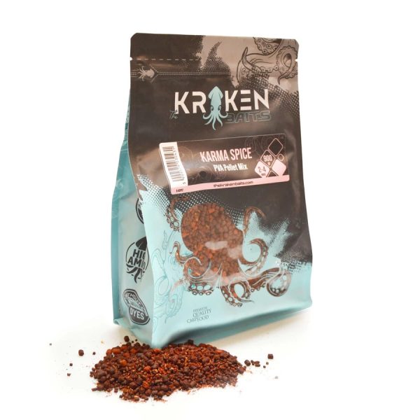 The Kraken Baits Karma Spice Spicy 2-4mm PVA Pellet Mix 900gr