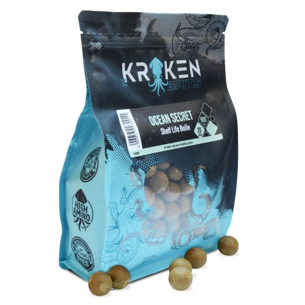 The Kraken Baits Ocean Secret Shelf Life Fish-Mussel 16mm Boilie 900gr