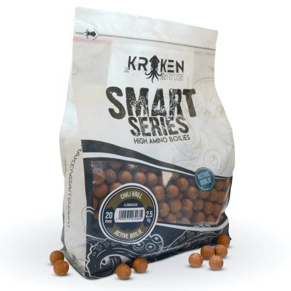 The Kraken Baits Smart Series Active Chili Krill 24mm Boilie 2.5kg
