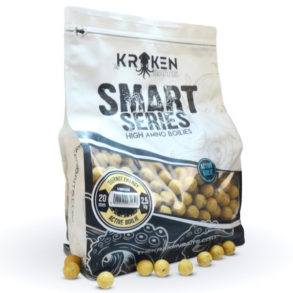 The Kraken Baits Smart Series Tigernut Energy Active 20mm Boilie 2.5kg