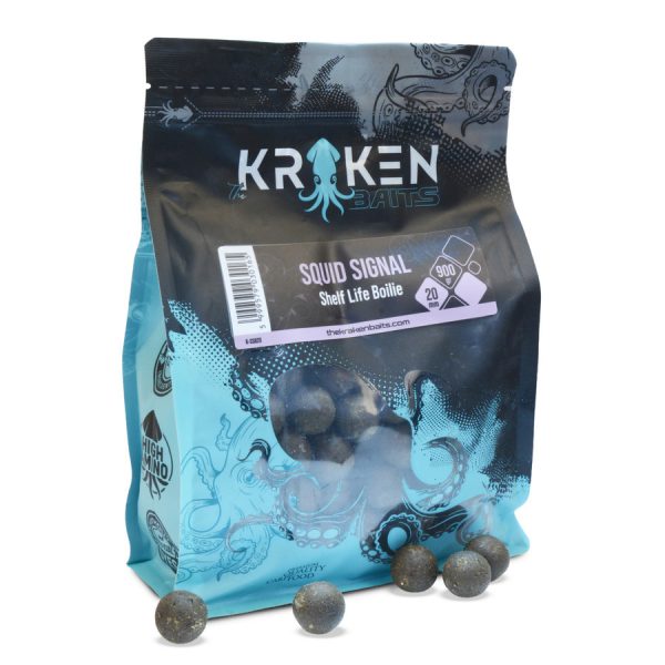 The Kraken Baits Squid Signal Shelf Life Squid 20mm Boilie 900gr
