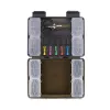 Korum Slim Blox Tackle Box with 5pcs Baiting Needles and Scissors