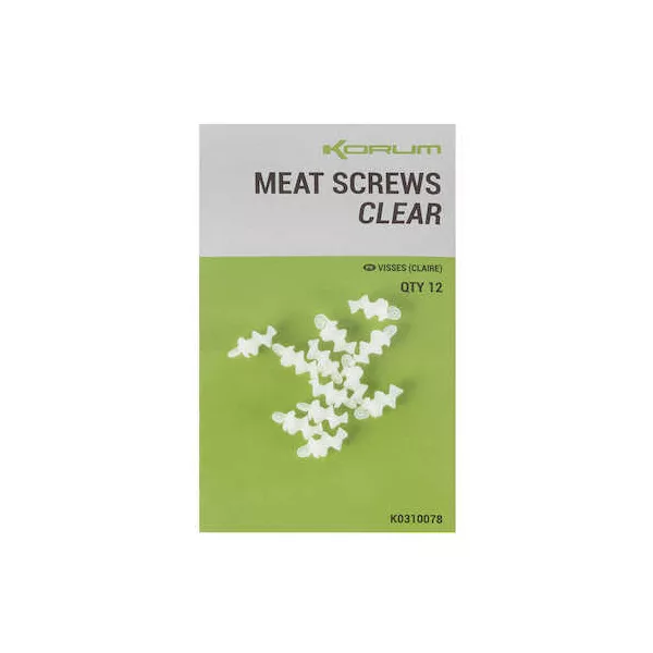 Korum Meat Screws (clear) Bait Spike
