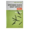 Korum Specimen Quick Snap Swivels Small Swivel