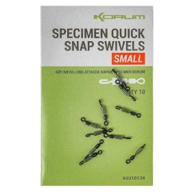 Korum Specimen Quick Snap Swivels Small Swivel