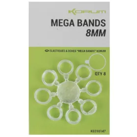 Korum Mega Bands 8mm Rings 8pcs
