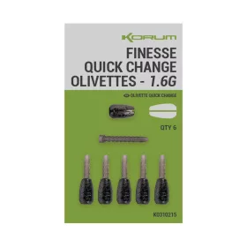   Korum Finesse Quick Change Olivettes Quick Change Float Weight 1.6g