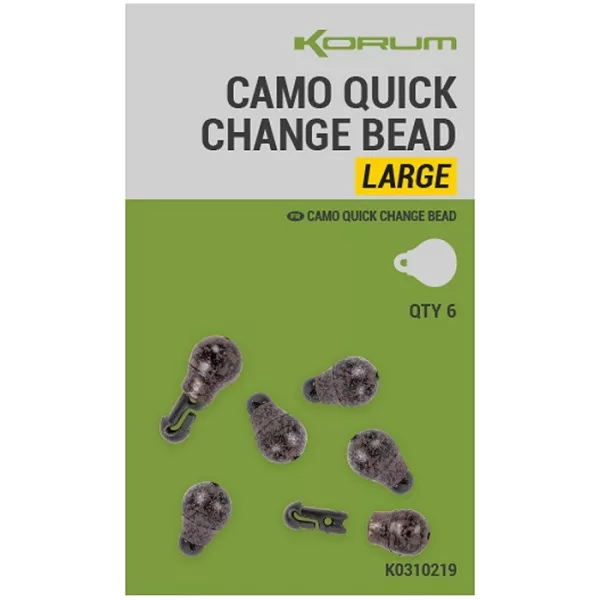 Korum Camo Quick Change Bead Buffer Bead L