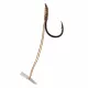 Korum Quickstop Hook Hairs 8 Eyed, Barbed Monofilament Pre-Tied Hook 4db