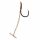 Korum Quickstop Hook Hairs 10 Eyed, Barbed Monofilament Pre-tied Hook 4pcs