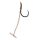 Korum Quickstop Hook Hairs 10 Eyed, Barbless Monofilament Pre-tied Hook 4pcs