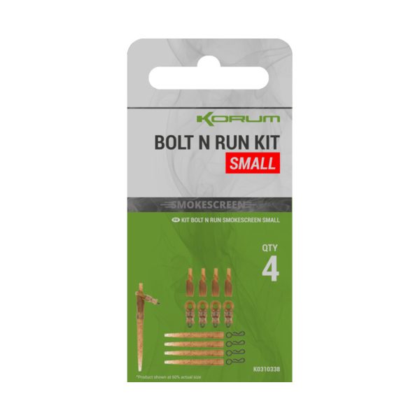 Korum Smokescreen Bolt N Run Kit Small Terminal Tackle Set 4pcs
