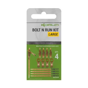   Korum Smokescreen Bolt N Run Kit Large Terminal Tackle Set 4pcs