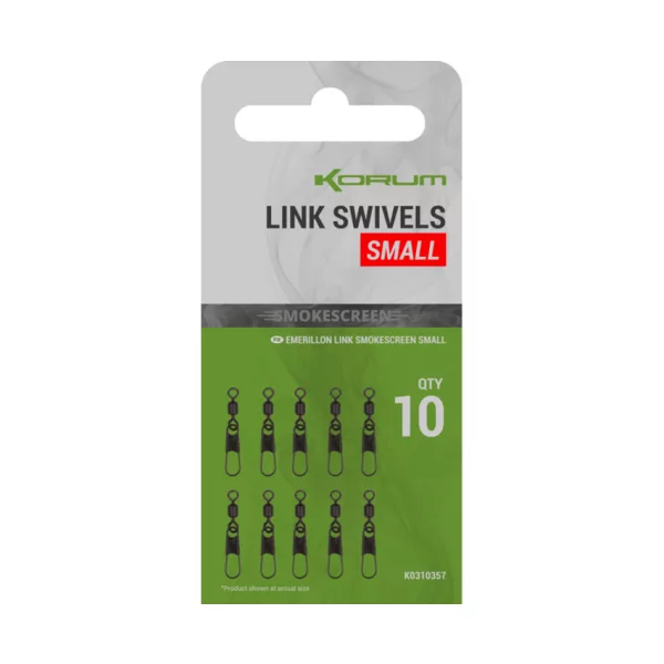 Korum Smokescreen Link Swivels Small Swivel 10pcs