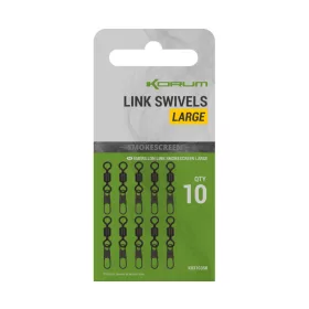 Korum Smokescreen Link Swivels Large Swivel 10pcs