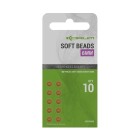 Korum Smokescreen Soft Beads 6mm Rubber Bead 10pcs