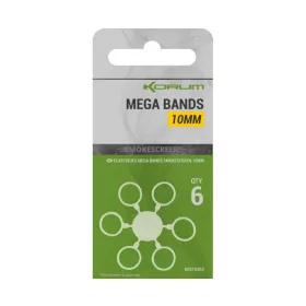 Korum Smokescreen Mega Bands 10mm Pellet Band 6pcs