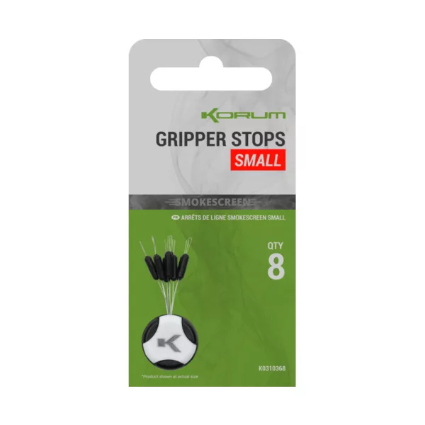 Korum Smokescreen Gripper Stops Small Stopper 8pcs