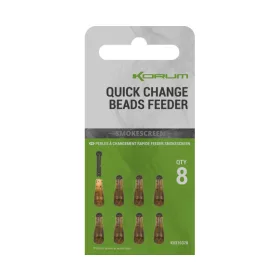 Korum Smokescreen Quick Change Beads Feeder Quick Clip 8pcs