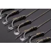 Korum Power Braid Spiked Method Hair Rigs 12 Eyed, Barbed Braided Pre-Tied Hook with Bait Spike 8pcs