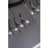 Korum Power Braid Spiked Method Hair Rigs 12 Eyed, Barbed Braided Pre-Tied Hook with Bait Spike 8pcs
