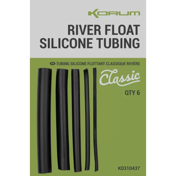 Korum Classic River Float Silicone Tubing Float Holder Silicone Tube 70mm 6pcs