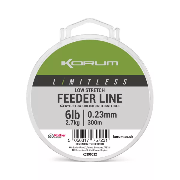 Korum Limitless Feeder Line Monofil Main Line 0,23mm 300m