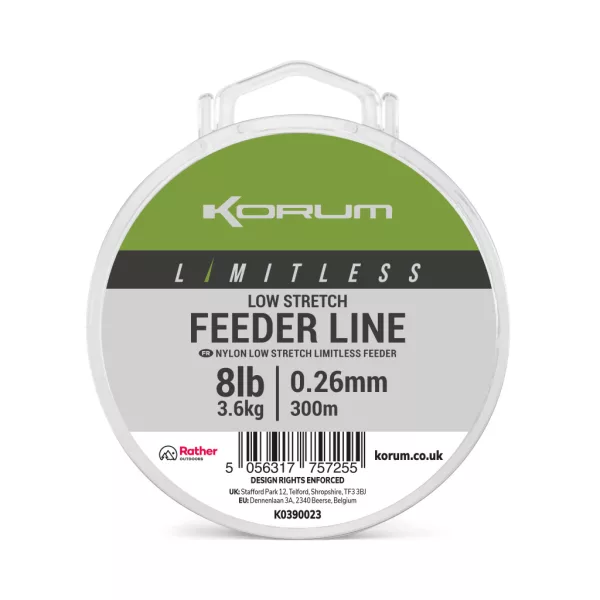Korum Limitless Feeder Line Monofil Main Line 0,26mm 300m