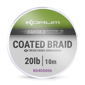 Korum Smokeshield Coated Braid 20lb Braided Leader Line 10m