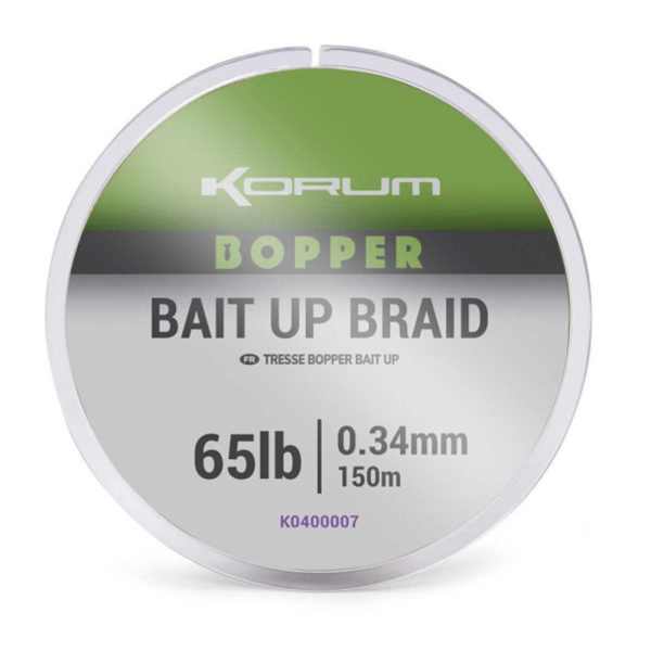 Korum Bopper Bait Up Braid 0,34mm Braided Mainline 150m
