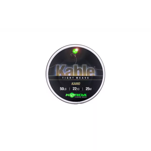 Korda Kable Tight Weave Kamo 25m 22kg Leader Line