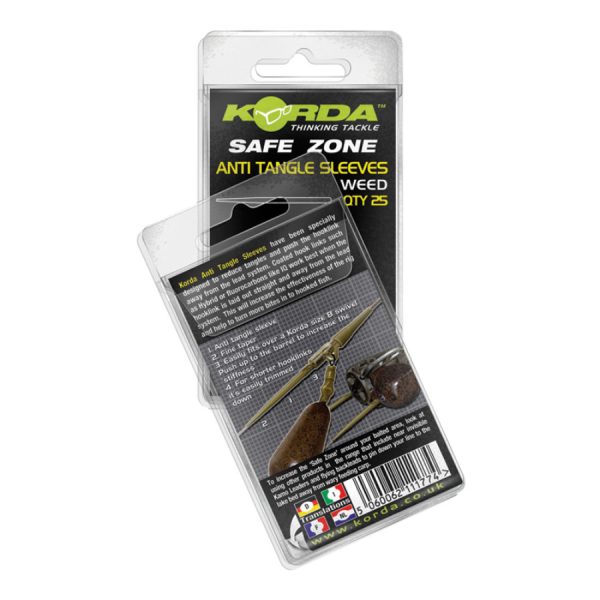Korda Anti Tangle Hookline Sleeves - Weedy Green - anti-tangle sleeve