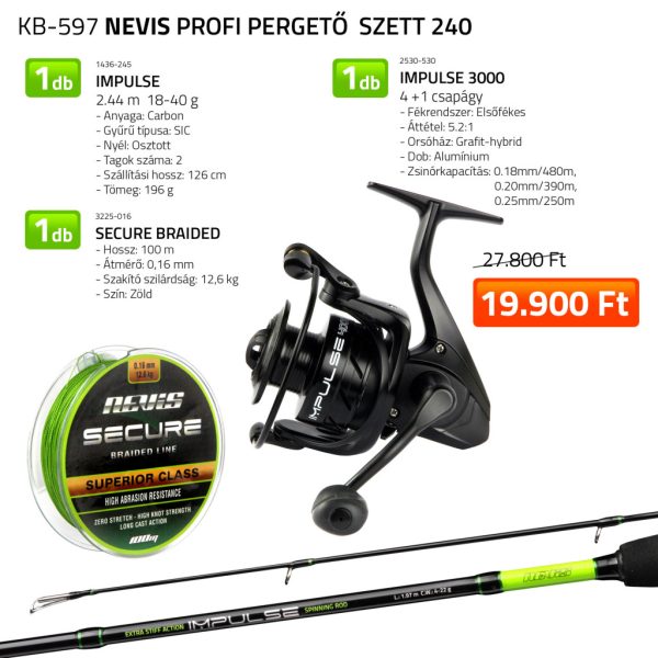 Nevis Pro Spinning Set 2,40m with Rod