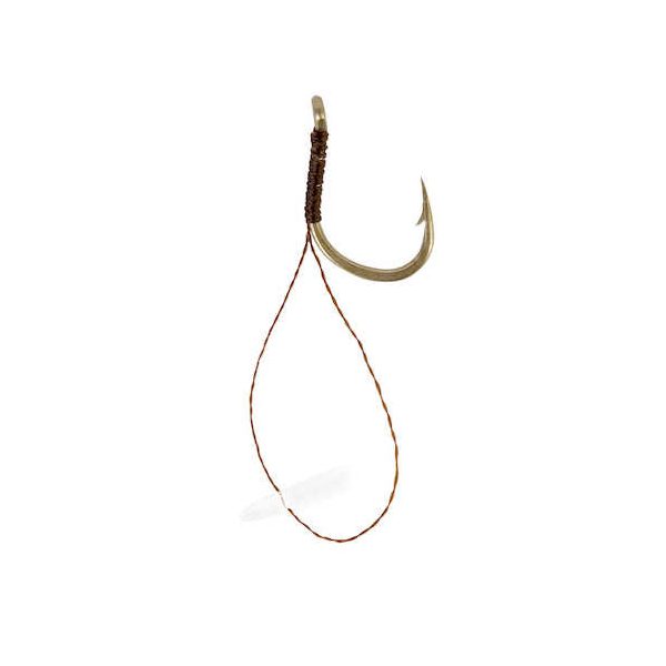 Korum Hook Hairs With Quickstops Barbed Size 8 Monofil Pre-tied Hook