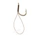 Korum Hook Hairs With Quickstops Barbed Size 8 Monofil Pre-tied Hook