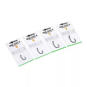 Korda Basix Wide Gape Barbless 6 Eyed, Barbless Hook 10pcs