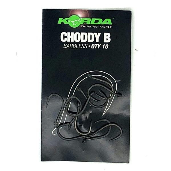 Korda Choddy B 1-Eyed, Barbless Hook 10pcs